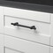 Gliderite Hardware 4-1/4 in. Center to Center Matte Black European Cabinet Pull - 4148-S-MB 4148-S-MB-1 - alternate 4